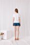 Women's Short Sleeve Fortune Printed T-Shirt - 6