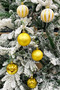New year's tree ball luxury glitter embossed matte glossy 6 cm size 9 pieces acetate boxed - 3