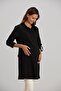Hijab Polo Neck Striped Maternity Shirt Tunic