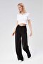 Women's Black Palazzo Trousers - Oversize Cut 0111 - 2