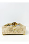 Travertine Marble Napkin Holder Gold Gingko - Travertine Napkin Holder - 7