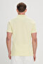 Men's Yellow Slim Fit Slim Fit Polo Collar 100% Cotton Short Sleeve T-Shirt - 4
