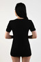 15069 Women's Short Sleeve Thermal Underwear - Black - 3