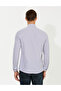 Purple Slim Fit Long Sleeve Shirt 50259486-Vr038 - 5