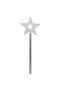 Star Model Fairy Wand Angel Wand Princess Wand Metalized Silver Color