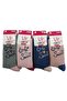 Vip Series 6 Pairs Cotton Winter Thick Towel Girl's Socks - 3