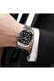 Silver-Black Color Men's Wristwatch - 5