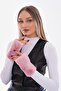 Pink Plush Women's Gloves - 2