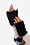 Black Plush Women's Gloves - 5