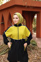 Hijab Tracksuit Zippered Double Set - Double Crepe Fabric
