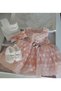 Baby Girl 4-Piece Mevlüt Set 0-3 Months and 3-6 Months Wedding Dress Evening Dress Baby Birth Baby Shower Gift - 5