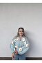Blue Floral Motif Cardigan - 2