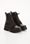 Women's Black High Heel Boots - 4