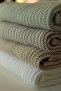 Waffle Baby Blanket - 100% Organic Gots Certified Bamboo-Cotton Woven - 80X80 cm - 4