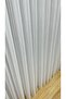 Tulle Curtain Luxurious Silver Foil Dense Pleated 1/3 Heavy Weight Draped Tulle Curtain Wrinkle-Free No Ironing Needed - 2