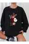 New Year's New Year Concept Ho Ho Ho Printed Crew Neck Oversize Sweatshirt Unisex - 4