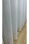 Tulle Curtain Luxurious Silver Foil Dense Pleated 1/3 Heavy Weight Draped Tulle Curtain Wrinkle-Free No Ironing Needed - 4
