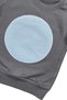 Boys Girls Unisex Kids Round Embroidered Anthracite Seasonal Bottom and Top Set - 6