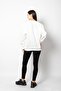Basic White Sweatshirt with Stitching Detail - 2