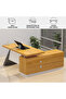 Elegante 191-16 Modern Executive Desk Light Walnut - 3