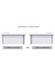 White ED-4 Executive Desk 180 cm - 3