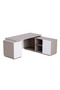 Light Concrete-Premium White ED3-LSLCW Executive Desk 180 cm - 6