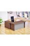 Truffle Davos Oak-Dust Grey ED-2 Executive Desk 180 cm