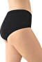 Women's 3-Piece High Waist Plain Black Bato Panties - 4