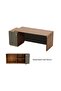 Natural Dijon Walnut-Lava Grey ED3-LSNDW-LG Executive Desk 180 cm - 4