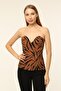 Zebra Patterned Bustier