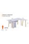 TJ HYT34-18L White Executive Workstation with Drawer - 5