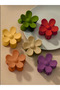 Women's Set of 6 Colorful Daisy Latch Clasps