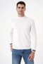 Men's Ecru Half Fishing Knitwear Sweater 20w153 - 3