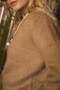 Premium Feather Textured Camel Cardigan - 3