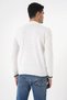 Men's Ecru Half Fishing Knitwear Sweater 20w153 - 5