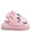 Milk&Moo Rabbit Toddler Kids Slippers, %100 Cotton,For House,Bath, Indoor Use - 2