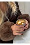 Brown Soft Textured Winter Arm Sleeve Bracelet - 5