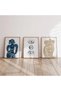 Wooden Framed 3 Piece Abstract Painting Home Home Living Room Bedroom Balcony Decor Qmrc45