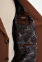 Straight Slim Fit Bag Pocket Wide Collar Punto Stitching Men's Jacket Brown - 40393.24K - 5