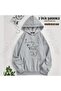 سويت شيرت كبير الحجم بغطاء للرأس مطبوع عليه Laufey Merch Jingle Bunny (خيطان)