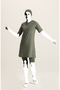 Short-Sleeve Swimsuit 22700-02 Khaki Green - 2