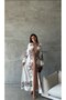 Imported Babel Fabric Dress (Belt Included) - 3