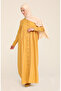 Natural fabric buttoned dress 3307-15 yellow - 2