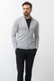 Duz Slim Fit Half Fisherman Collar Men's Cardigan Light Gray - 11227.22Y - 4