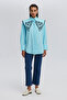 Embroidery Detail Wide Collar Shirt