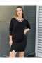 Bluze with Stripes on Sleeves and Collar