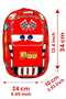 Kindergarten Nursery 2-Piece F99 Racing Car Eva Printed Wheeled Cart with Squeegee Backpack and School Bag Set - 4