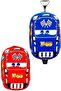 Kindergarten Nursery 2-Piece F99 Racing Car Eva Printed Wheeled Cart with Squeegee Backpack and School Bag Set