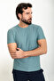 Patterned Slim Fit Crew Neck Men's T-Shirt Çağla - 36806.24Y - 3