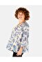 Indigo Flower Pattern Women's Kimono - 4